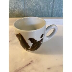 Crate & Barrel ASA Selection Espresso Cup White Ceramic Coffee Bean Demitasse